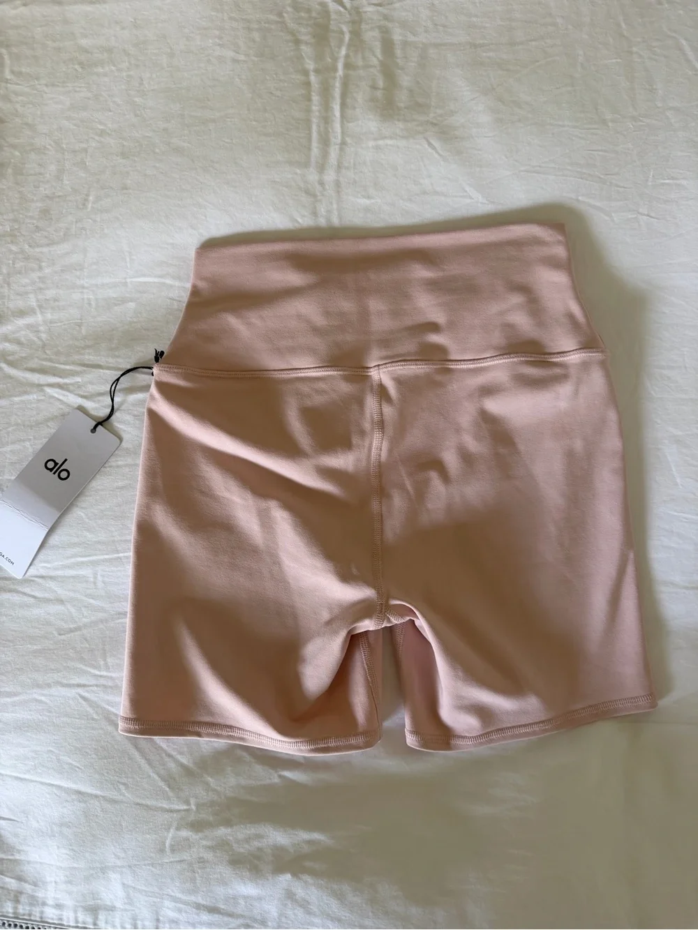 ALO Yoga High-Waist Bike Shorts in Blush